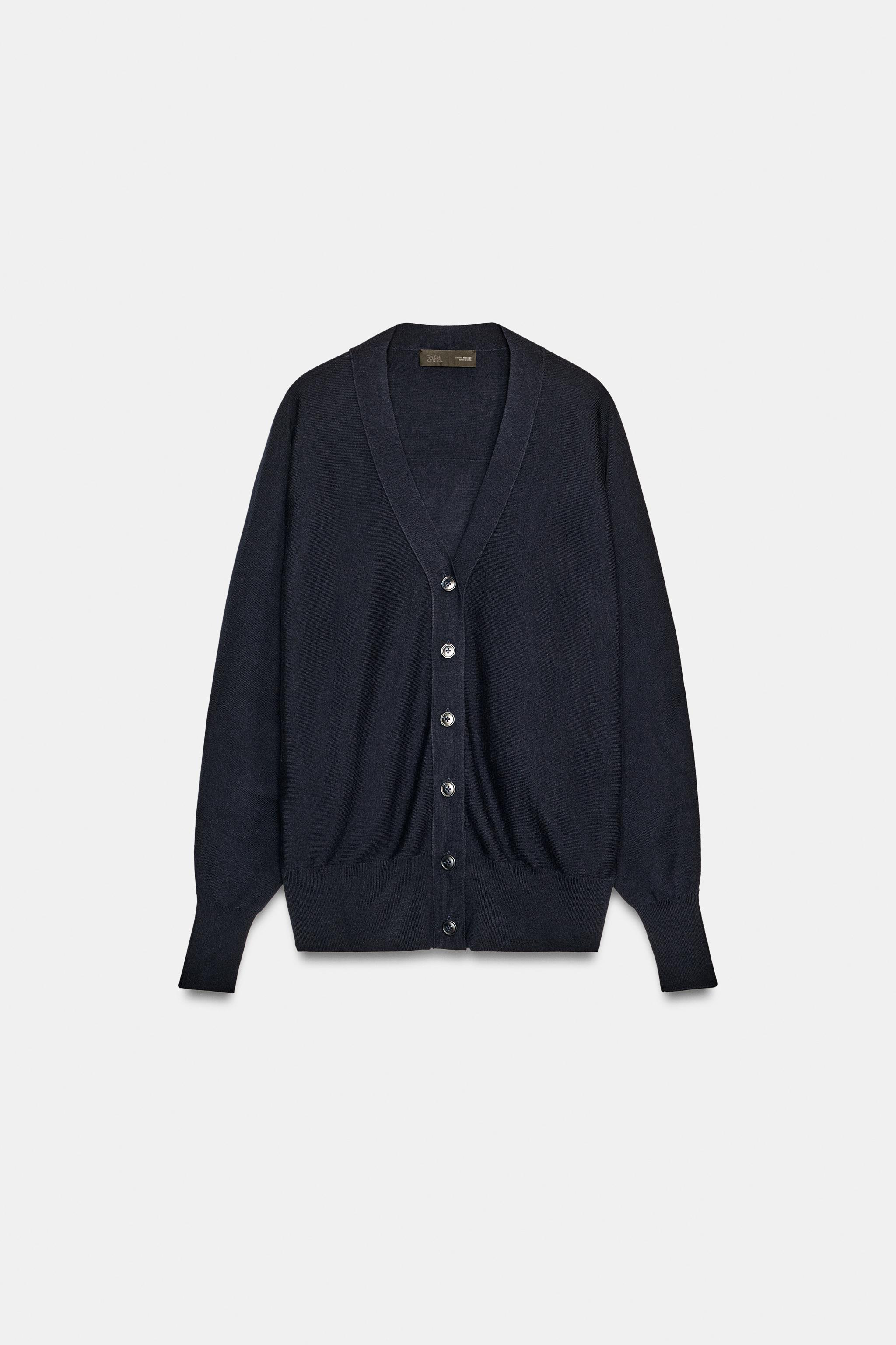 VESTE EN MAILLE MANCHES CHAUVE-SOURIS